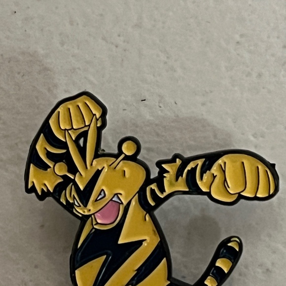 Electabuzz Pokemon Enamel Pin Green Pins Hat Bags Elekid Electivire Hats - Picture 2 of 7